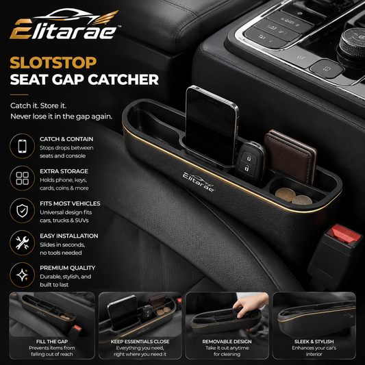 Elitarae™ SlotStop Premium Seat Gap Catcher