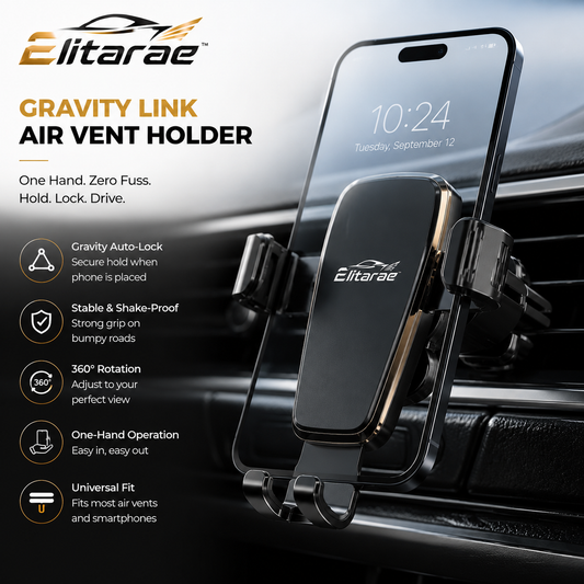 Elitarae™ GravityLink Magnetic Air Vent Phone Holder
