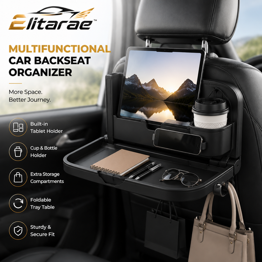 Elitarae™ RoadMate Pro Multifunctional Backseat Organizer